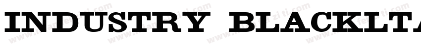 Industry Blackltalic字体转换